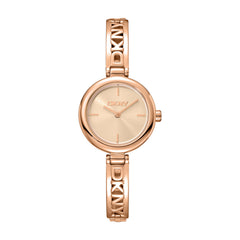 DKNY Logo Analog Rose Gold Round Dial Women's Watch - DK1L115M0055