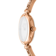 DKNY Logo Analog White Round Dial Women's Watch - DK1L115M0235