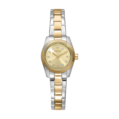 DKNY DK1L125 Analog Gold Round Dial Women's Watch - DK1L125M0045