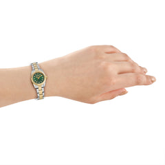 DKNY DK1L125 Analog Green Round Dial Women's Watch - DK1L125M0055