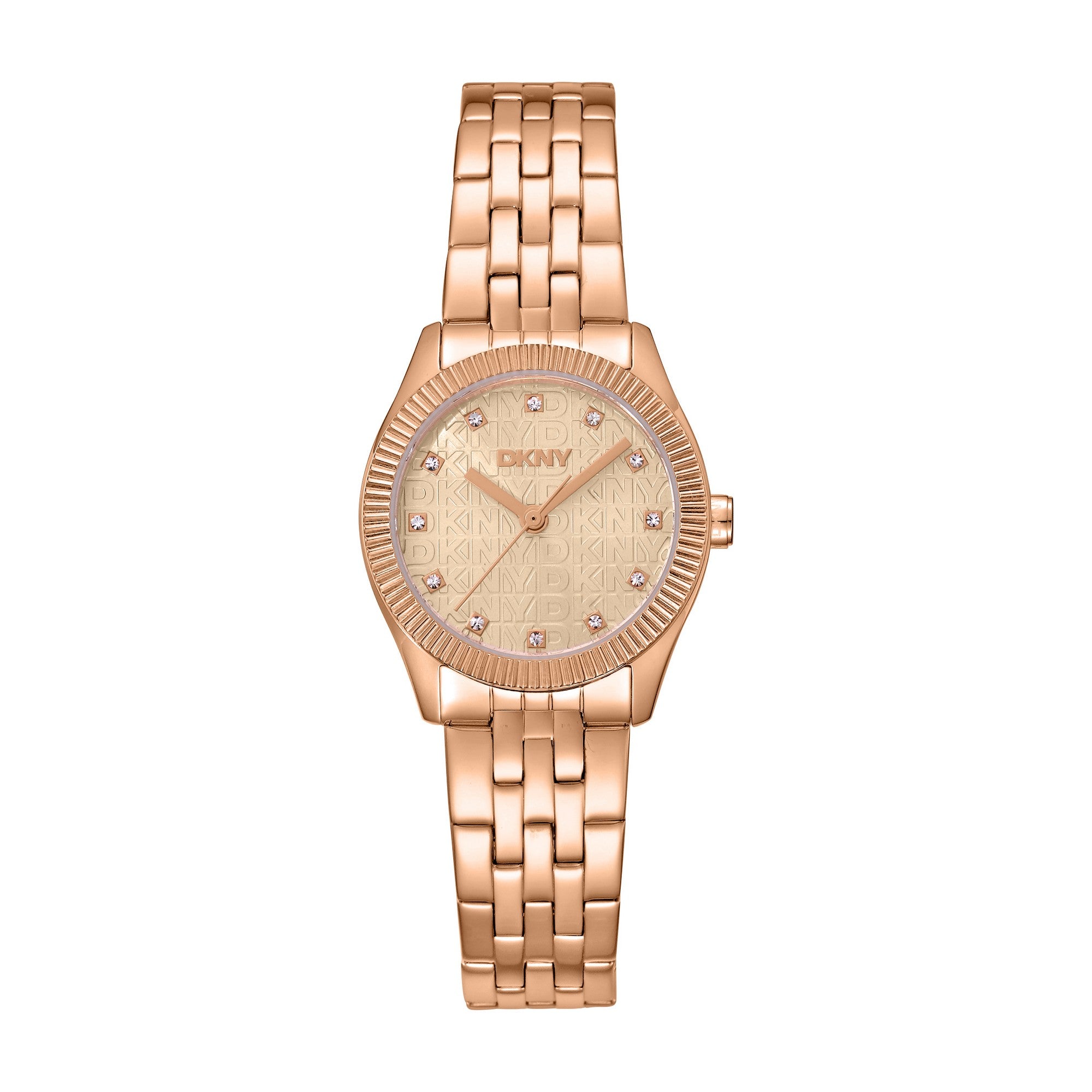 DKNY Logo Analog Rose Gold Round Dial Women's Watch - DK1L126M0065