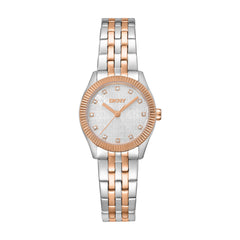 DKNY Logo Analog Silver Round Dial Women's Watch - DK1L126M0105