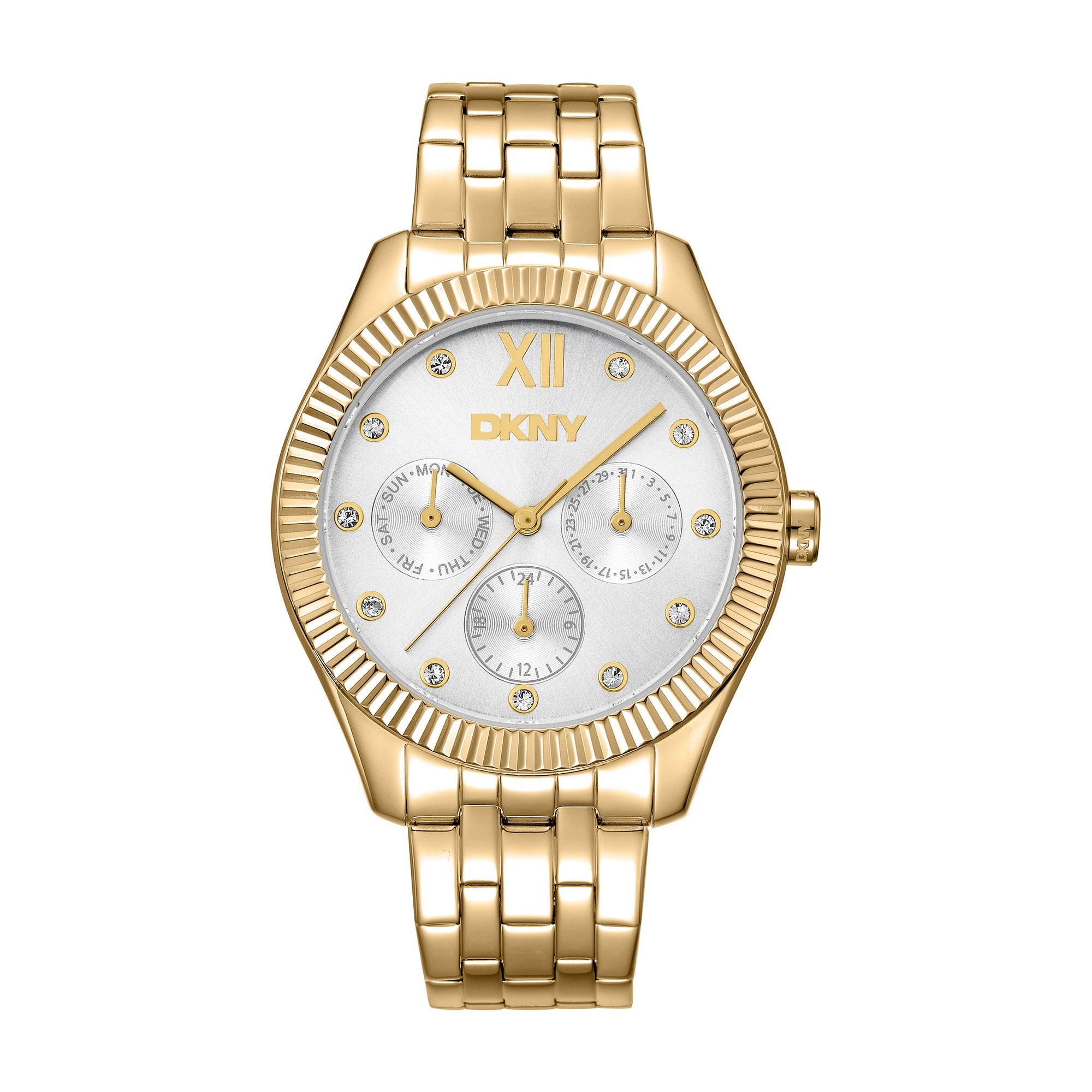DKNY Everyday Multifunction Silver Round Dial Women's Watch - DK1L128M0065