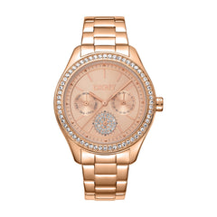 DKNY Evening  Multifunction Rose Gold Round Dial Women's Watch - DK1L129M0065