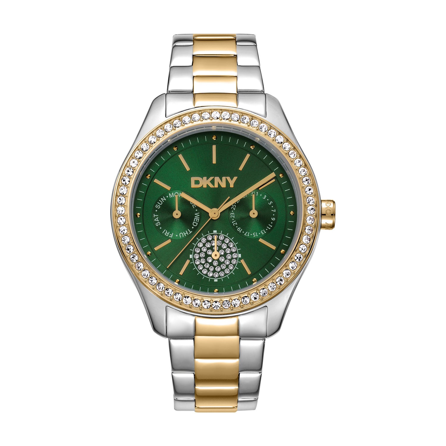 DKNY Evening  Multifunction Green Round Dial Women's Watch - DK1L129M0085