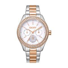 DKNY Evening  Multifunction White Round Dial Women's Watch - DK1L129M0095