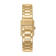 DKNY Logo Analog Silver Rectangle Dial Women's Watch - DK1L140M0025