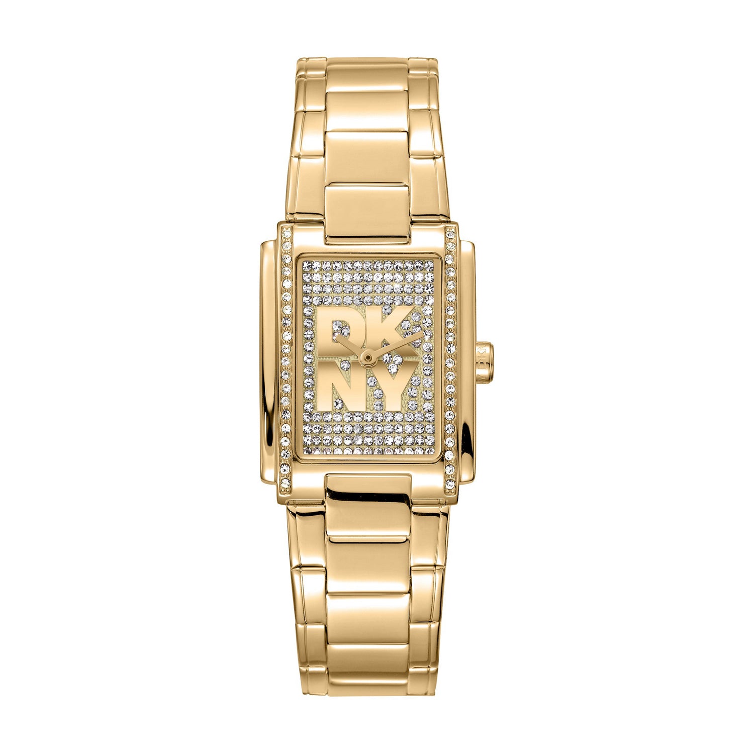 DKNY Logo Analog Silver Rectangle Dial Women's Watch - DK1L140M0025