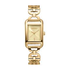 DKNY DK1L142 Analog Gold Rectangle Dial Women's Watch - DK1L142M0235