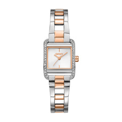 DKNY DK1L143 Analog Silver Square Dial Women's Watch - DK1L143M0075