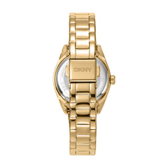 DKNY DK1L145 Analog Gold Round Dial Women's Watch - DK1L145M0055