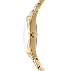DKNY DK1L148 Analog Gold Round Dial Women's Watch - DK1L148M0025