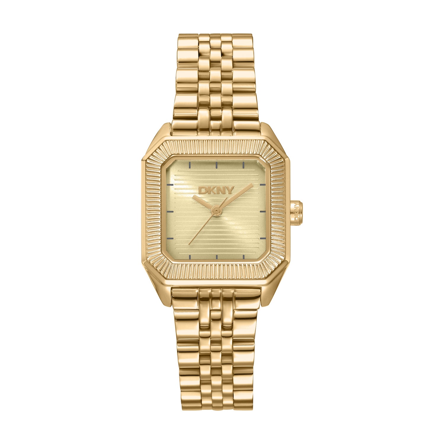 DKNY DK1L154 Analog Gold Square Dial Women's Watch - DK1L154M0065