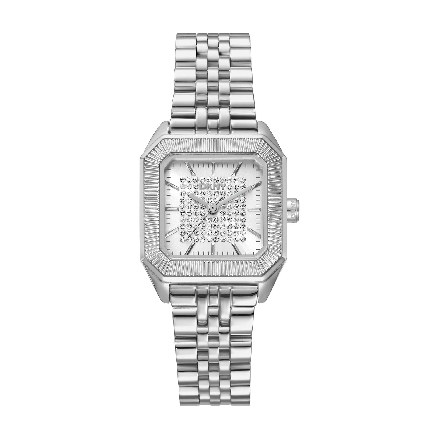 DKNY DK1L154 Analog Silver Square Dial Women's Watch - DK1L154M0215