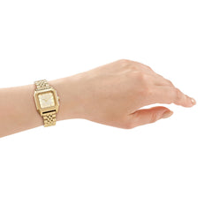DKNY DK1L154 Analog Gold Square Dial Women's Watch - DK1L154M0235