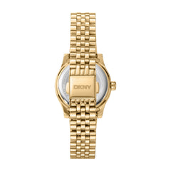 DKNY DK1L156 Analog Gold Round Dial Women's Watch - DK1L156M0065