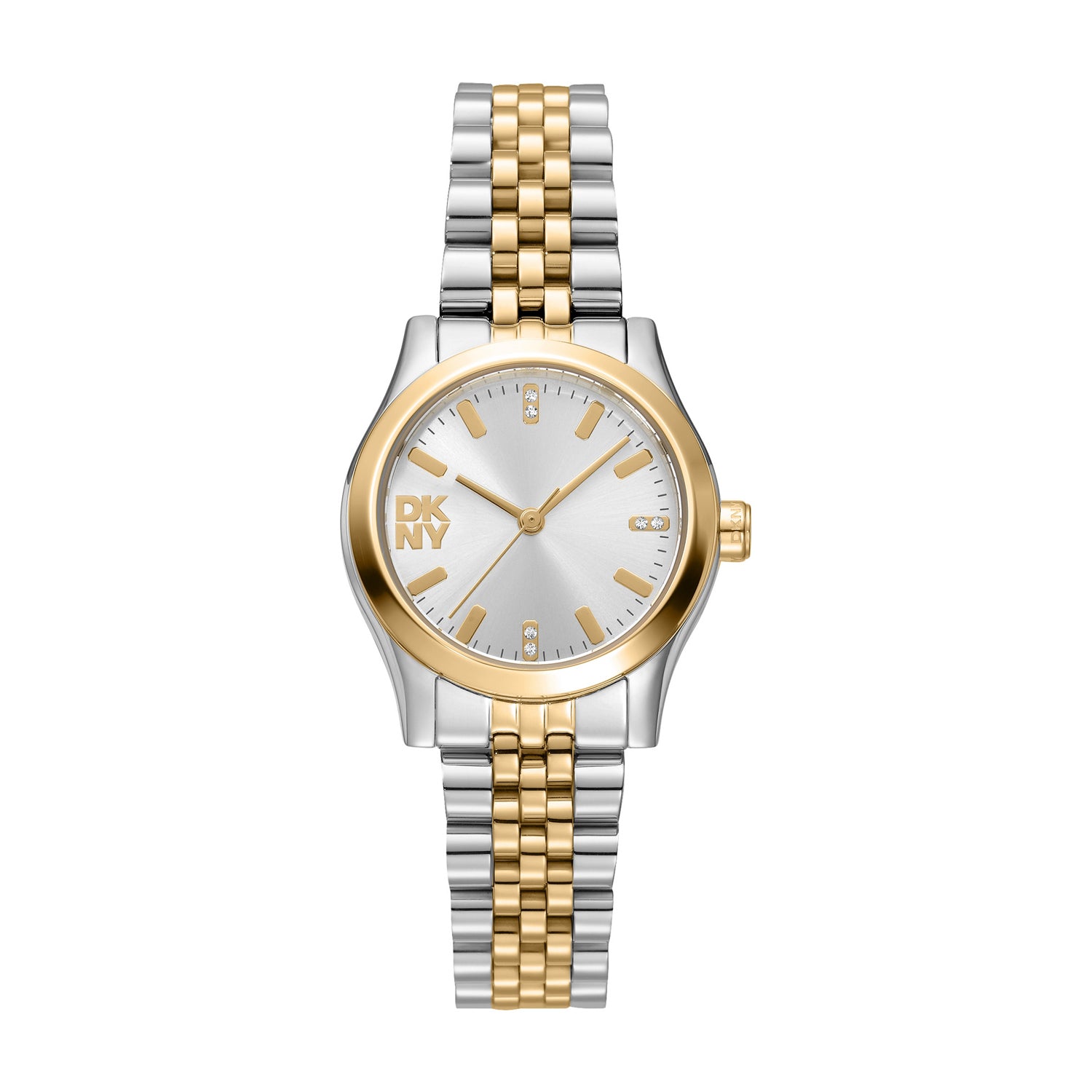 DKNY DK1L156 Analog Silver Round Dial Women's Watch - DK1L156M0085