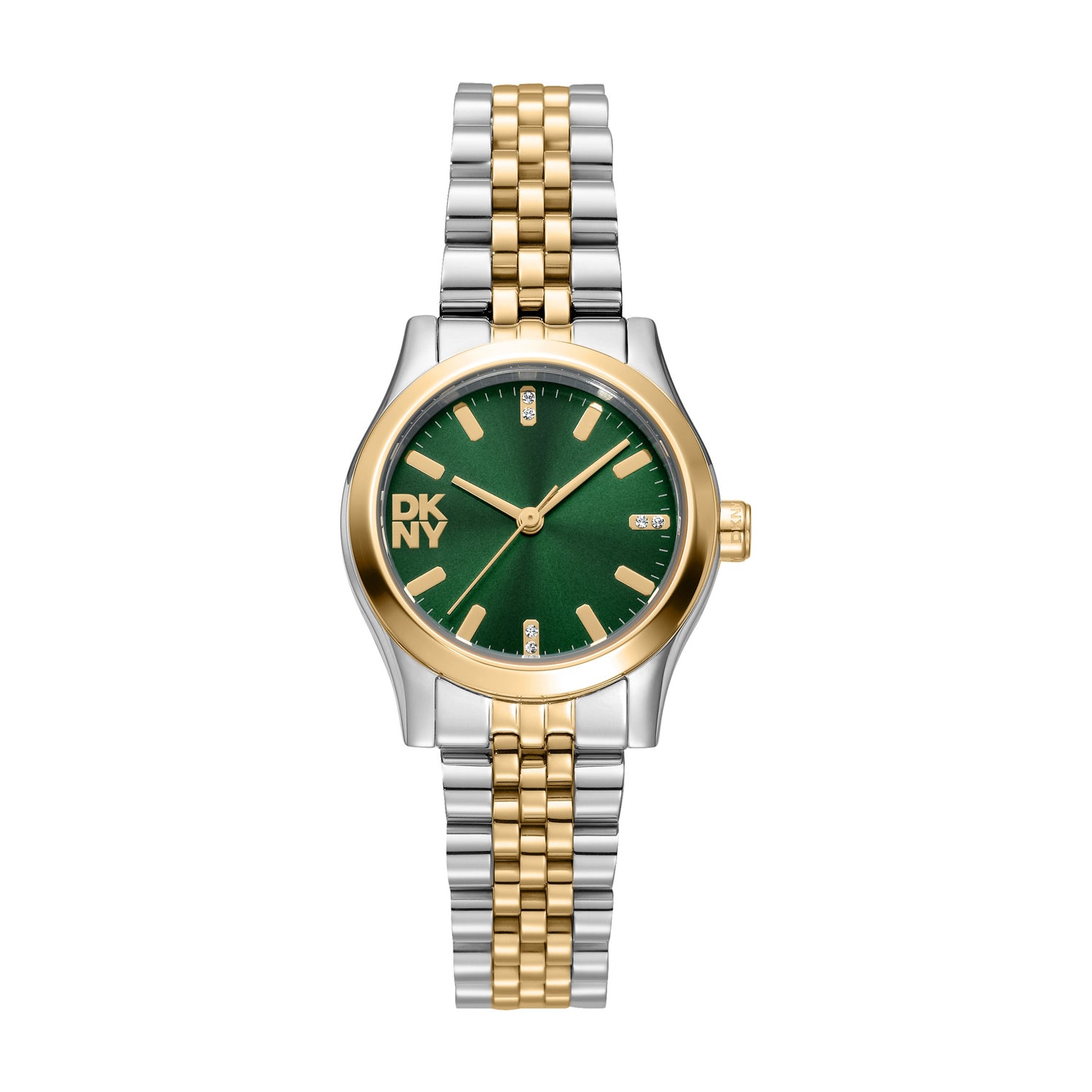 DKNY DK1L156 Analog Green Round Dial Women's Watch - DK1L156M0095