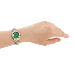 DKNY DK1L156 Analog Green Round Dial Women's Watch - DK1L156M0095