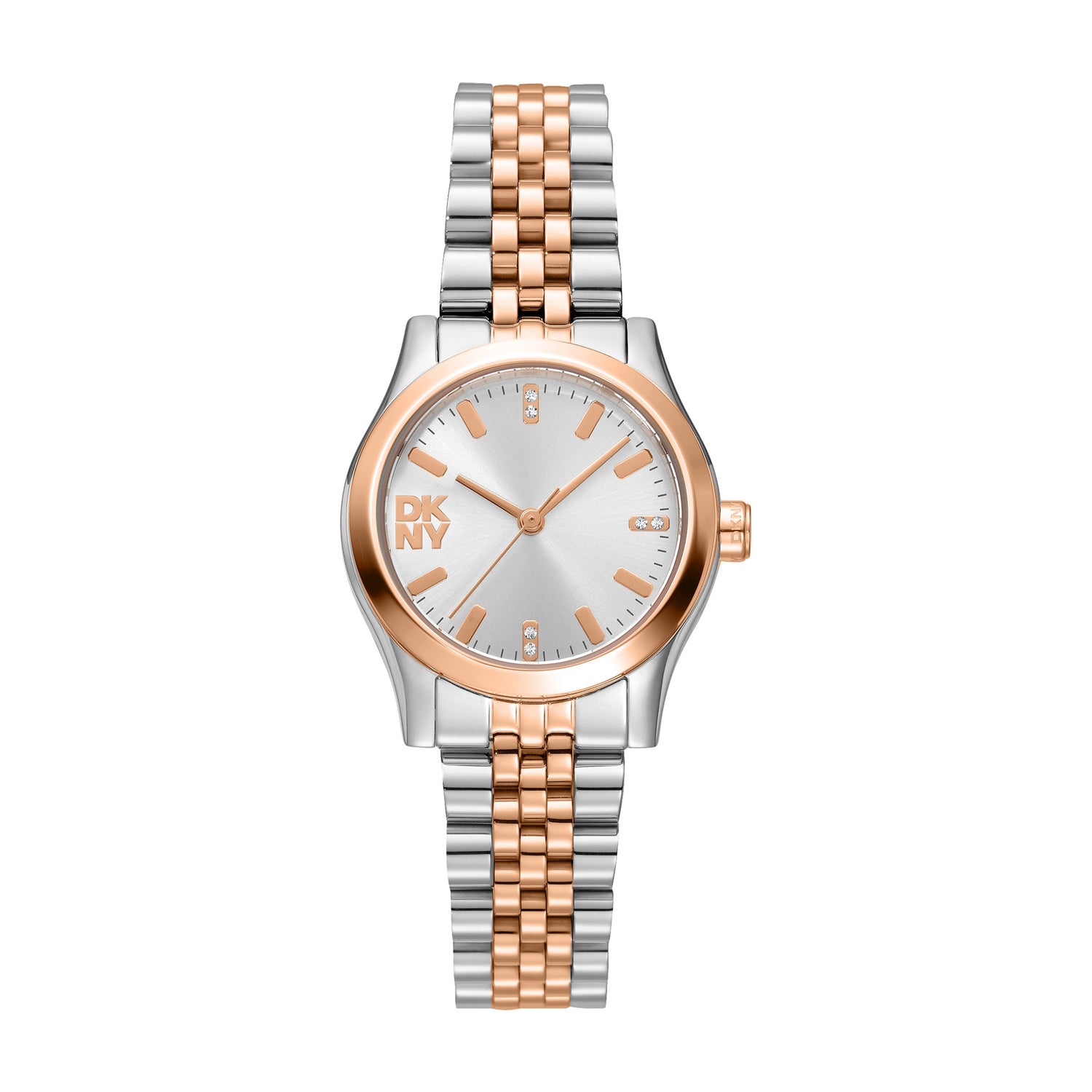 DKNY DK1L156 Analog Silver Round Dial Women's Watch - DK1L156M0105