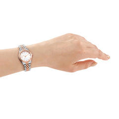 DKNY DK1L156 Analog Silver Round Dial Women's Watch - DK1L156M0105