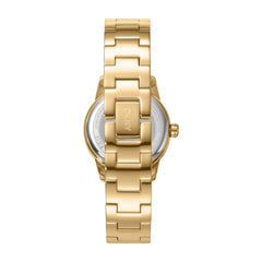 DKNY DK1L160 Analog Gold Round Dial Women's Watch - DK1L160M0035