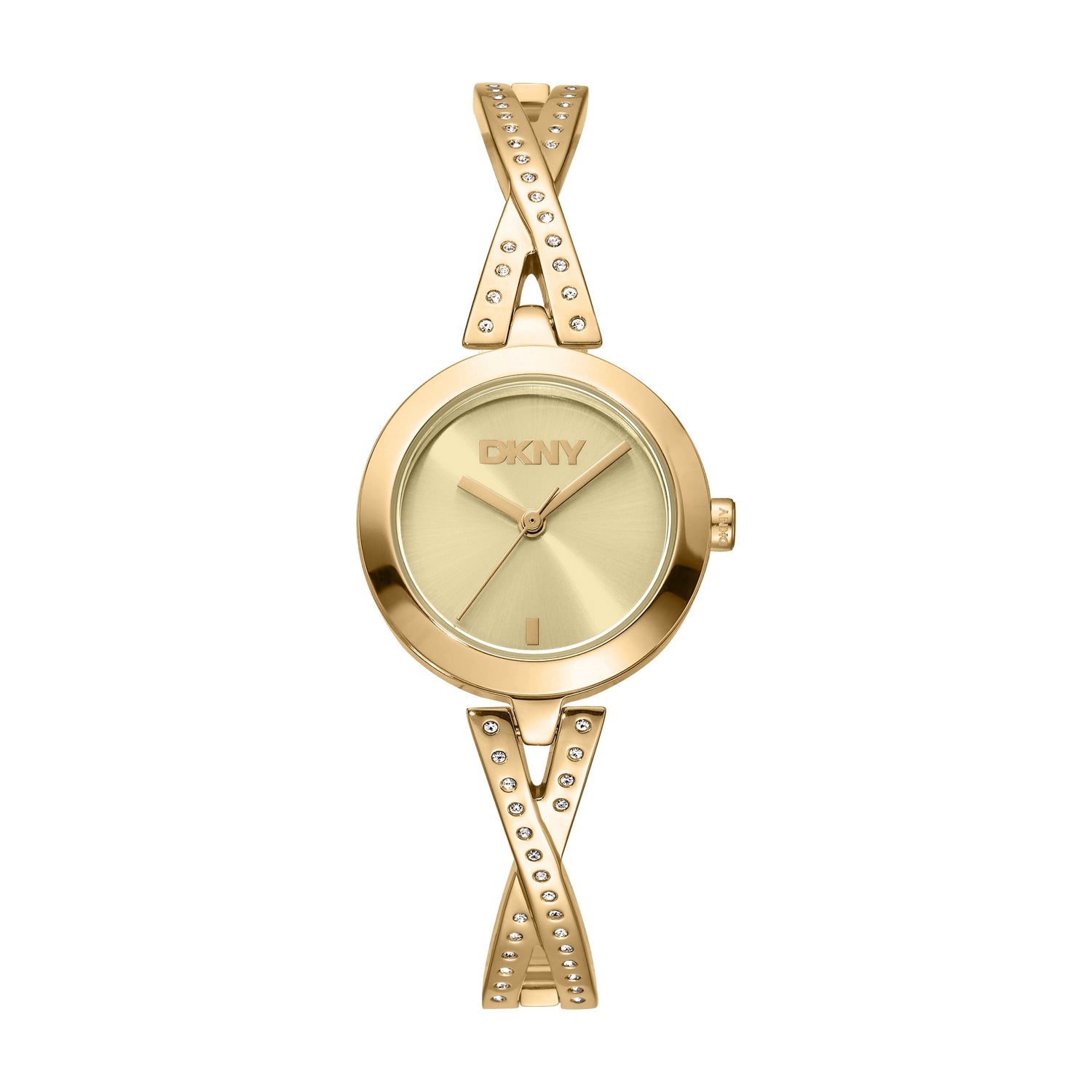 DKNY DK1L170 Analog Gold Round Dial Women's Watch - DK1L170M0225