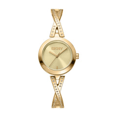 DKNY DK1L170 Analog Gold Round Dial Women's Watch - DK1L170M0225