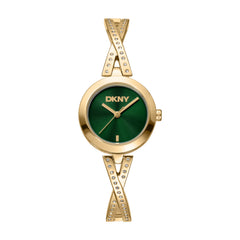 DKNY DK1L170 Analog Green Round Dial Women's Watch - DK1L170M0235