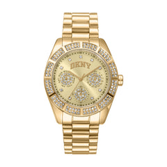 DKNY DK1L171 Multifunction Gold Round Dial Women's Watch - DK1L171M0065