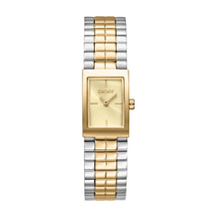 DKNY DK1L172 Analog Gold Rectangle Dial Women's Watch - DK1L172M0055