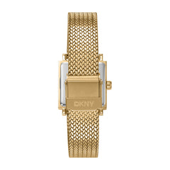 DKNY DK1L173 Analog Gold Square Dial Women's Watch - DK1L173M0095