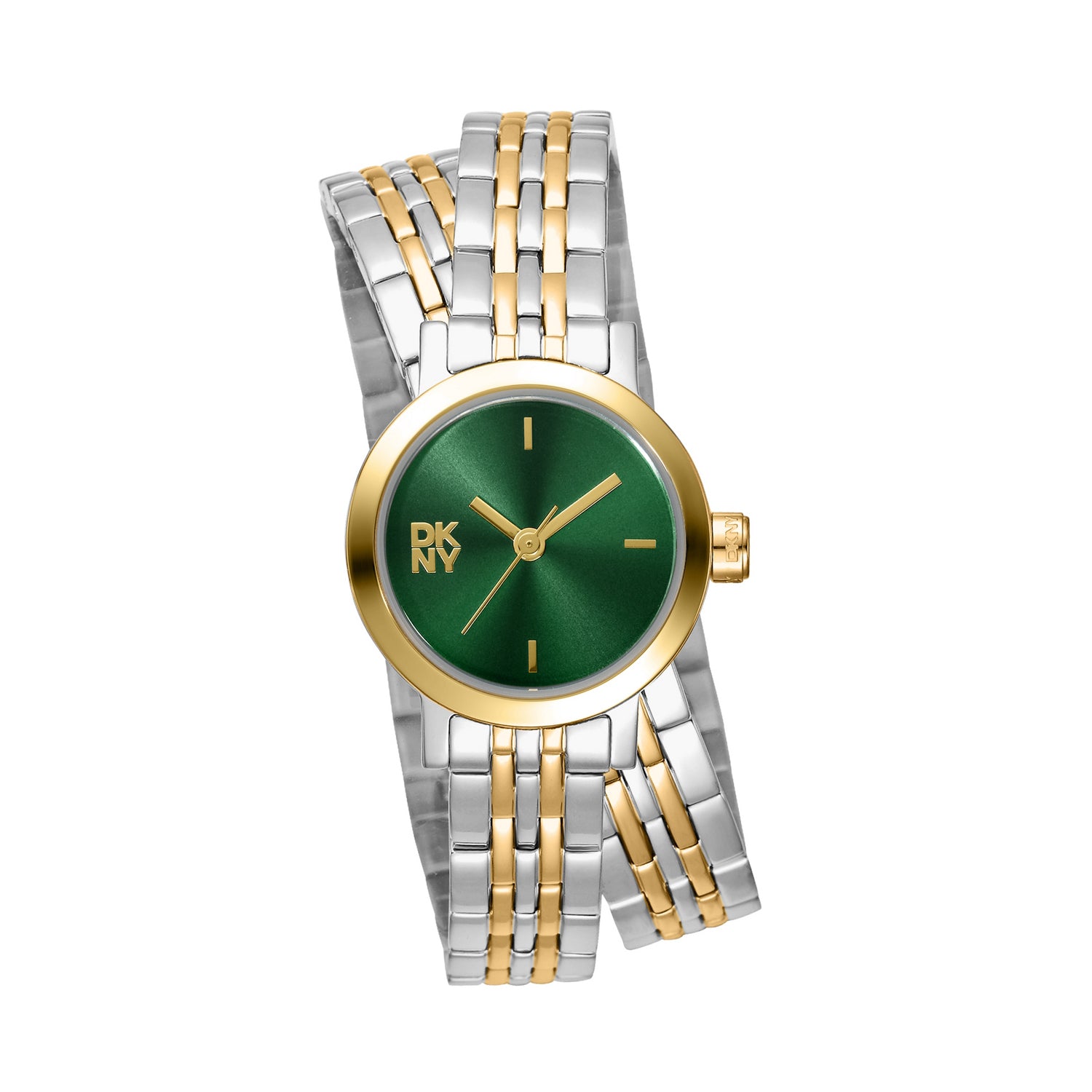 DKNY DK1L176 Analog Green Round Dial Women's Watch - DK1L176M0075