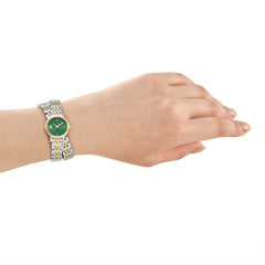 DKNY DK1L176 Analog Green Round Dial Women's Watch - DK1L176M0075