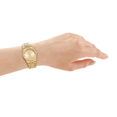 DKNY DK1L177 Analog Gold Round Dial Women's Watch - DK1L177M0035