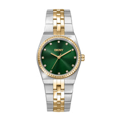 DKNY DK1L177 Analog Green Round Dial Women's Watch - DK1L177M0065