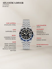 Duxot Duxot Atlantica Diver Automatic 24 Jewels Men's Watch -  DX-2057-22