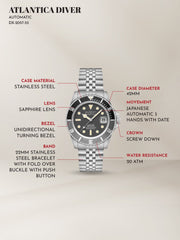 Duxot Duxot Atlantica Diver Automatic 24 Jewels Men's Watch -  DX-2057-55