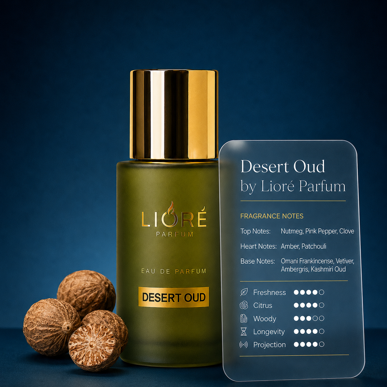 LIORE PARFUM DESERT OUD Long Lasting Eau De Parfum|30 ml