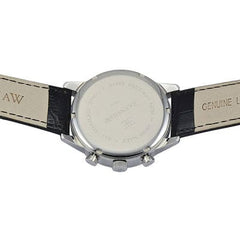 EARNSHAW OFFICER Swiss Made Multifunction Black Round Dial Men's Watch - ES-0017-01
