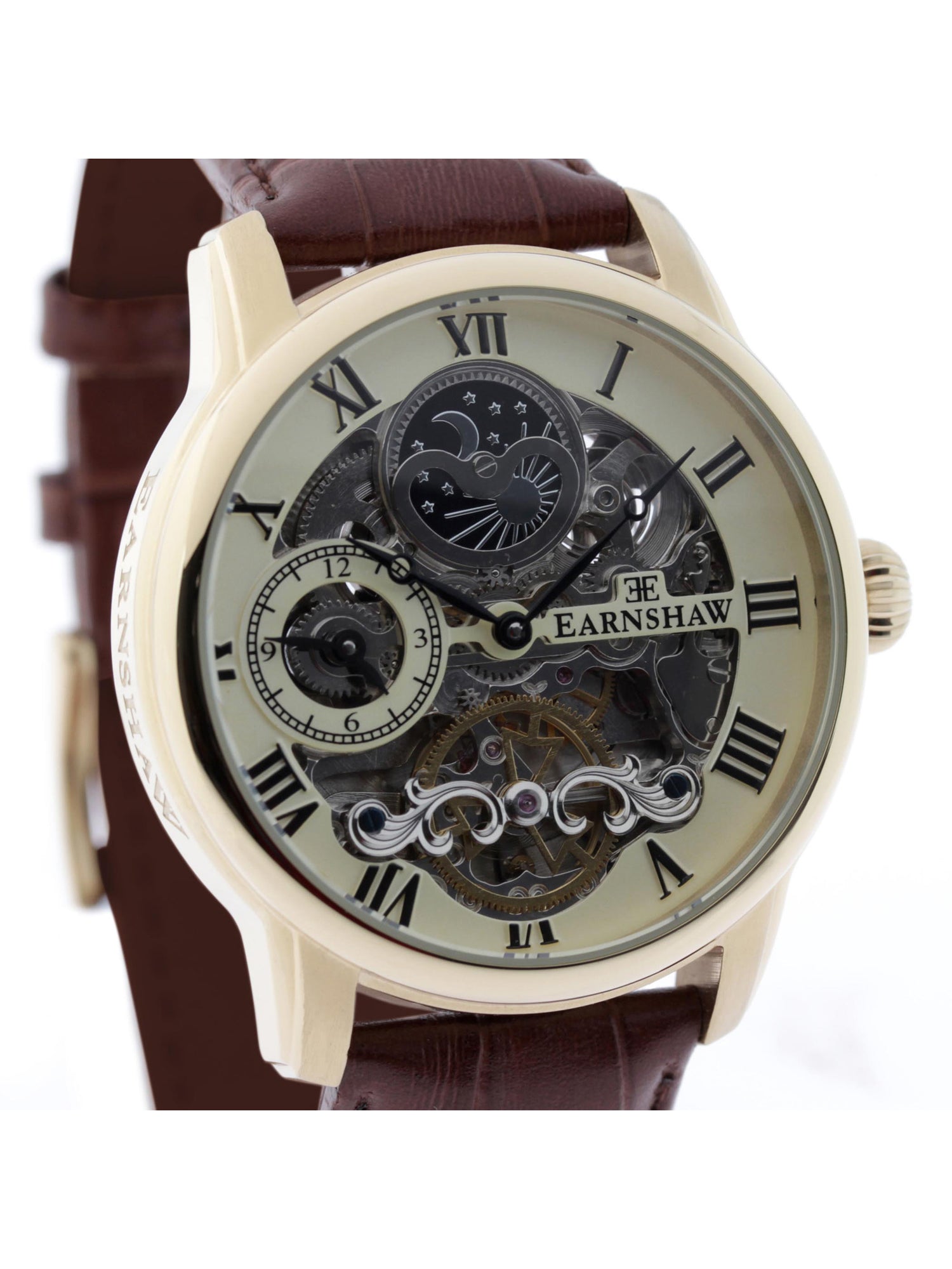 Earnshaw Longitude Skeleton Automatic Dual Time Men's Watch - ES-8006-06