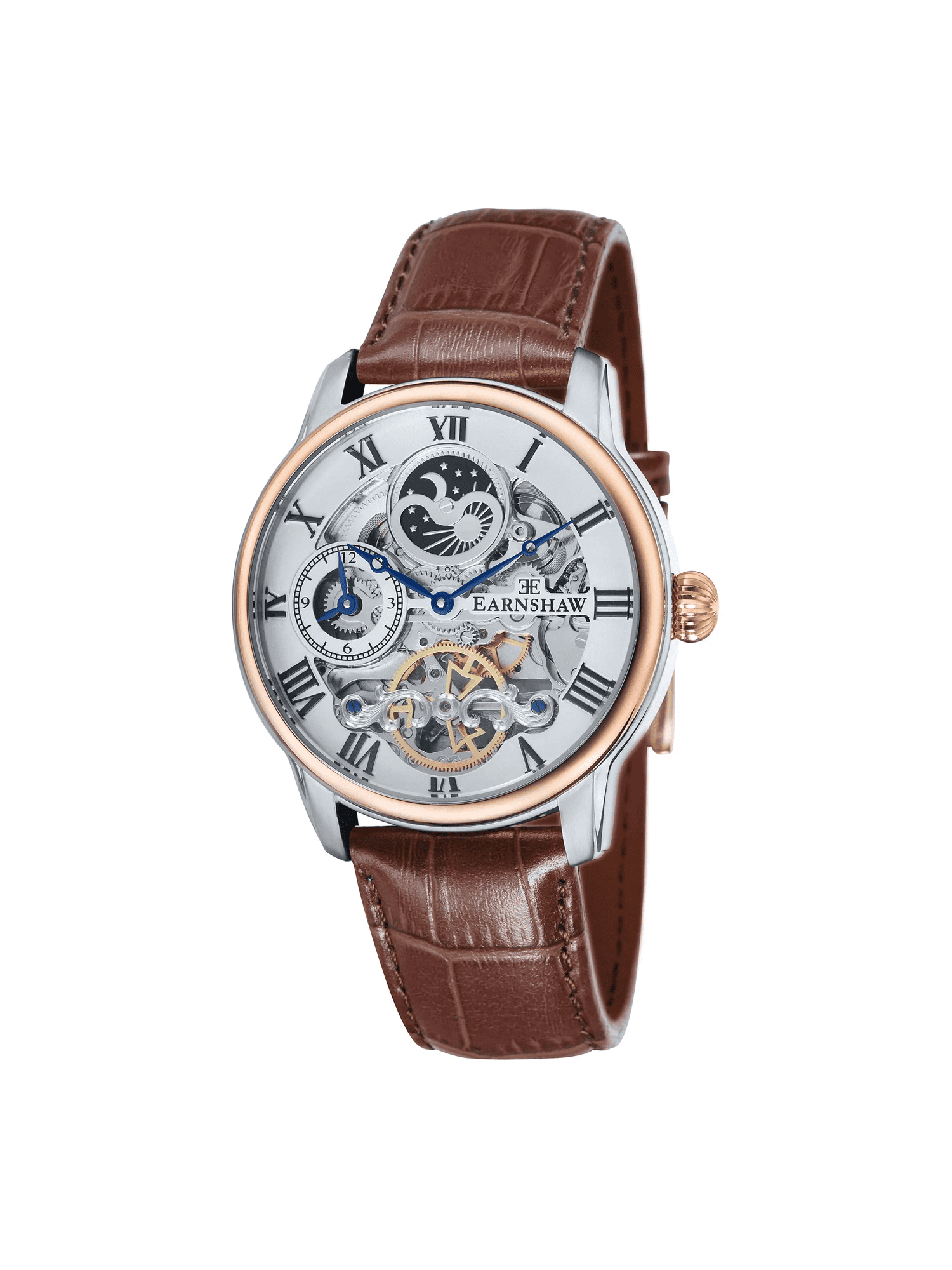 Earnshaw Longitude Moonphase Men's Watch -  ES-8006-08