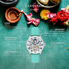 Earnshaw Longitude Diwali Edition Dual Time Men's Watch -  ES-8006-0B