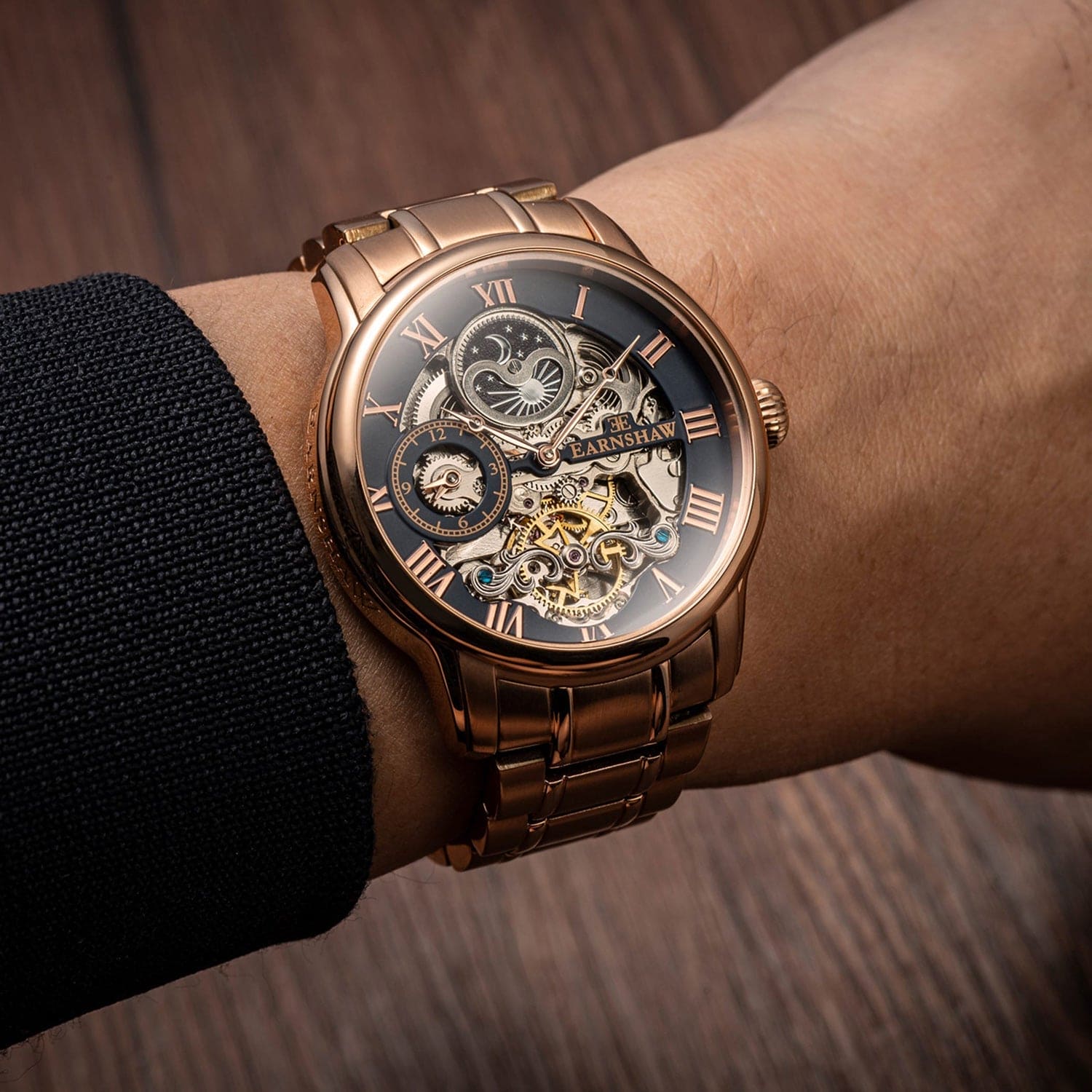 Earnshaw Longitude Skeleton Automatic Men's Watch - ES-8006-44