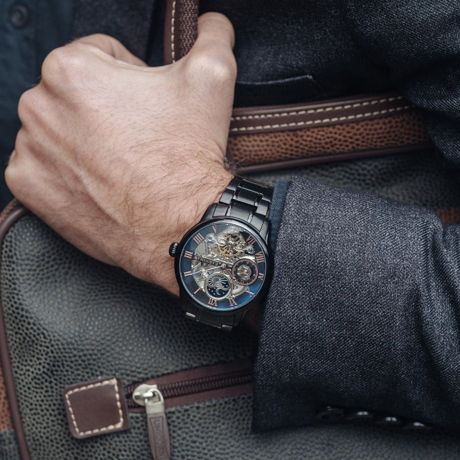 Earnshaw Longitude Dual Time Men's Watch -  ES-8006-55