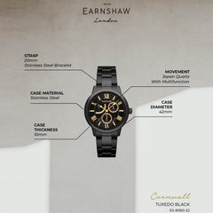 Earnshaw Cornwall Retrograde Multifunction Men's Watch -  ES-8060-22