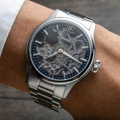 Earnshaw Mechanical Skeleton 17 Jewels Men's Watch - ES-8061-11