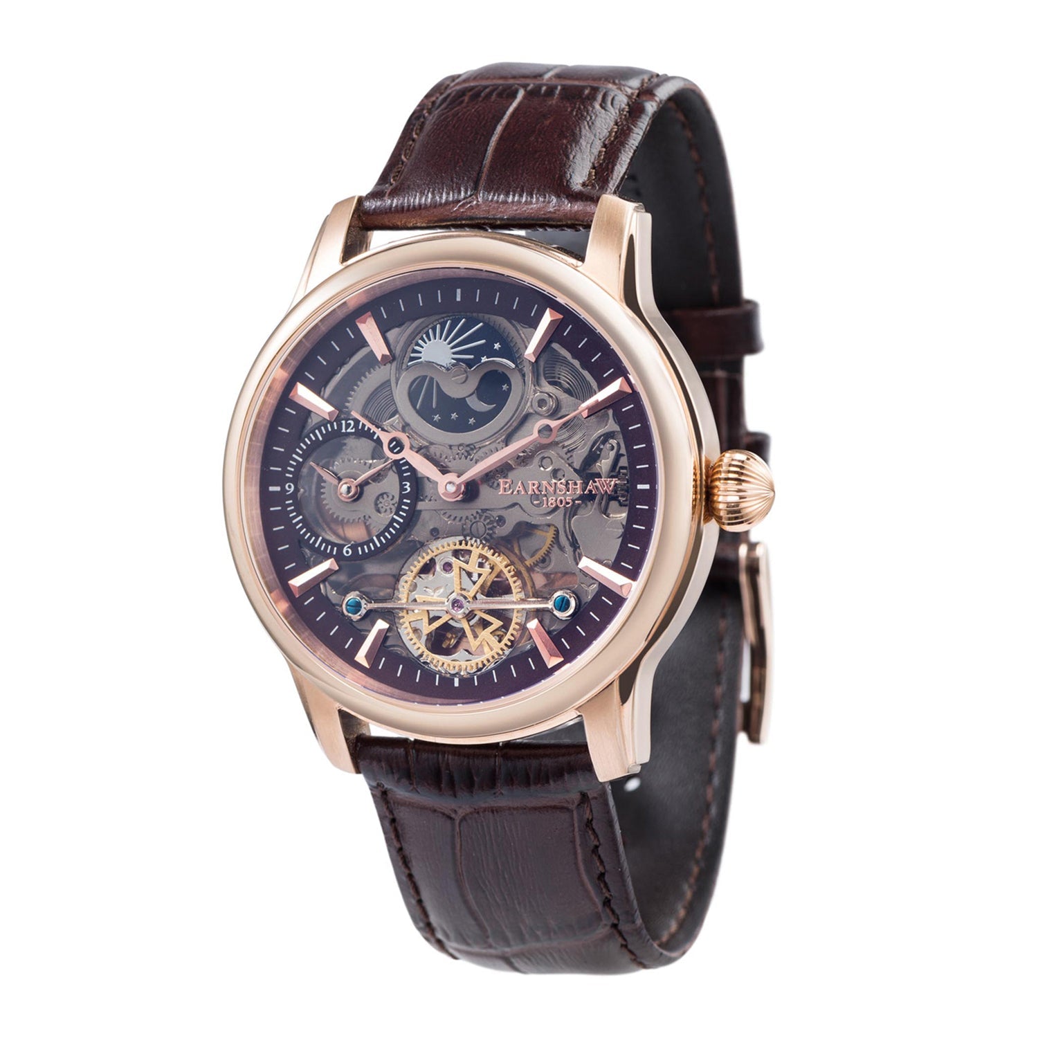 Earnshaw Longitude Shadow Dual Time Men's Watch -  ES-8063-06