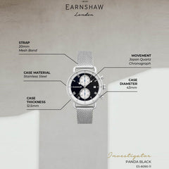 Earnshaw Investigator Chronograph Men's Watch -  ES-8090-11
