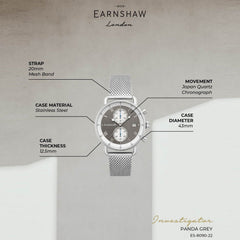 Earnshaw Investigator Chronograph Men's Watch -  ES-8090-22